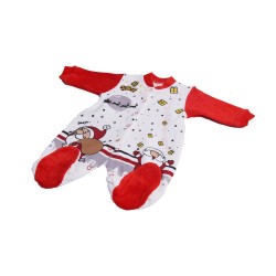 Świąteczny pajac niemowlęcy z długim rękawem 3-6M - MIKOŁAJ