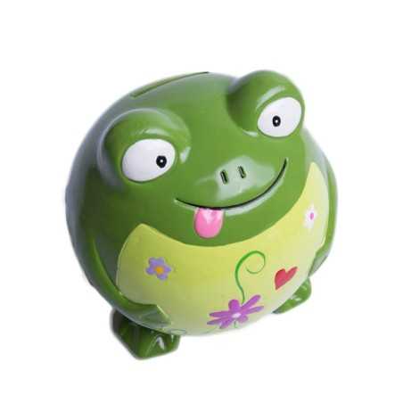 Duża skarbonka ŻABA żabka figurka ceramiczna na prezent 