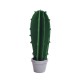 Duży drewniany kaktus w doniczce ciemnozielony
