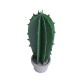 Duży drewniany kaktus w doniczce sztuczny kwiat sukulent