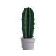 Średni drewniany kaktus w doniczce sztuczny kwiat sukulent