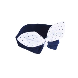 Opaska pin up dla niemowlaka GŁADKA w kropeczki