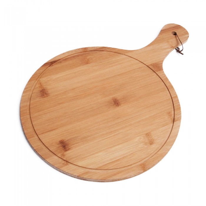 Duża okrągła deska drewniana do krojenia serwowania talerz