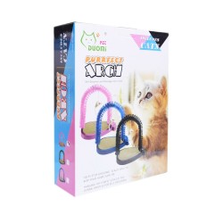 Purrfect Arch dla kota 4in1 drapak czyścik szczotka zabawka dla kotów