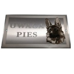 Tabliczka uwaga pies owczarek niemiecki / tabliczka ostrzegawcza pies, zdjęcie 3