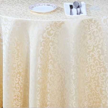 Obrus plamoodporny ecru 160x260 cm / obrus bezplamowy kremowy
