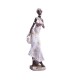 Dekoracje do salonu figurka stojąca Masajka Murzynka w białej sukni