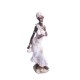 Dekoracje do salonu figurka stojąca Masajka Murzynka w białej sukni