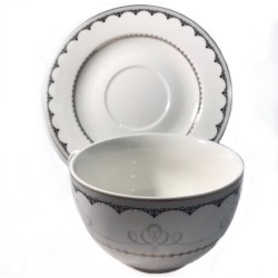 Porcelanowa filiżanka do kawy i herbaty na prezent ORNAMENT