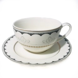 Dwie porcelanowe filiżanki do kawy na prezent ORNAMENT
