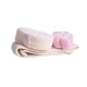 Biało różowy zestaw SPA akcesoria do kąpieli i masażu GĄBKA MYJKA