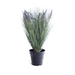 Duża sztuczna lawenda w doniczce wys. 63 cm dekoracja domu biura