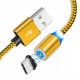 złoty kabel magnetyczny 3W1 ładowarka IPHONE MICRO USB C