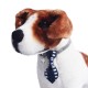 Obroża dla psa kota z krawatem i dzwoneczkiem granatowa obwód szyi 18-28 cm