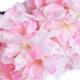 Duża gałąź kwitnącej wiśni różowej / sztuczne kwiaty do wazonu