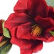 Ukwiecona gałąź magnolii z pąkami h / czerwona magnolia kwiat sztuczny