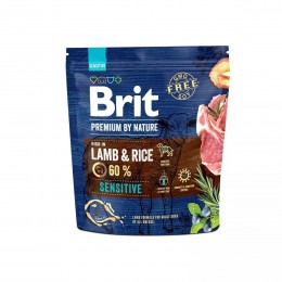 Sucha karma Brit premium by nature lamb&rice sensitive 1 kg
