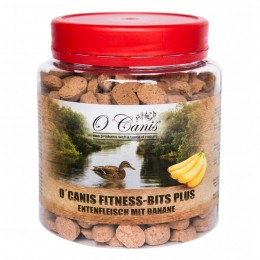 Przysmaki dla psa O Canis Fitness-Bits Plus kaczka i banany 300 g