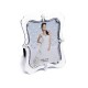 Biała prostokątna ramka na zdjęcie ślubne z perełkami  15x20 cm