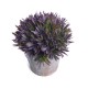 Fioletowa sztuczna roślina w doniczce / sztuczne kwiaty doniczkowe