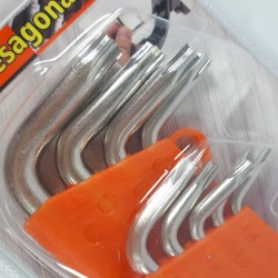 Klucze imbusowe pięciokątne / zestaw imbusów 9 sztuk