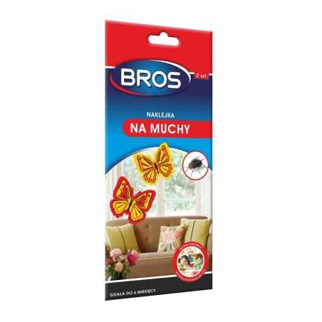 BROS naklejka na muchy na okno 2 sztuki ozdobny lep na muchy