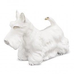 Figurka pies biały terier szkocki / figurka psa na upominek prezent