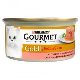 Mokra karma dla kota Gourmet Gold Melting Heart z łososiem 85g