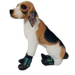 Ciepłe buty dla psa na zime z gumową podeszwą NIEBIESKO ZIELONE