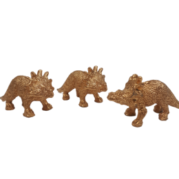 Złote figurki dinozaurów / figurki dekoracyjne dino