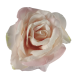 Jasnoróżowa róża sztuczna na gałązce h 65cm / sztuczny kwiat róża