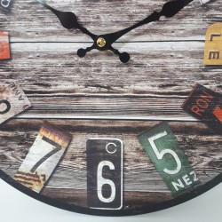 Zegar ścienny wskazówkowy RETRO VINTAGE 34 cm