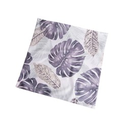 Poszewka dekoracyjna na poduszkę 40x40 FILODENDRON MONSTERA czarna
