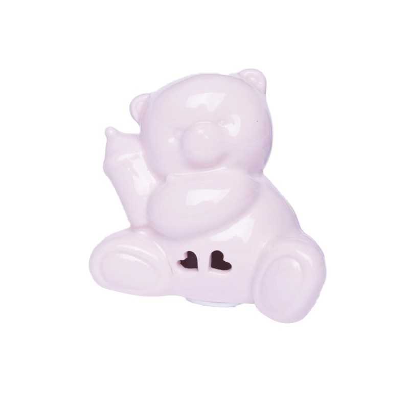 Ceramiczny miś z butelką prezent na narodziny dziecka