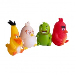 ANGRY BIRDS figurki gumowe zabawki dla dziecka zestaw 4 sztuki