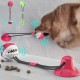 Zabawka dla psa piłka z przyssawką gryzik czyszczący zęby czyścik