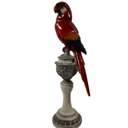Figurka papuga 32cm / papuga figurka ceramiczna na podstawce, zdjęcie 3
