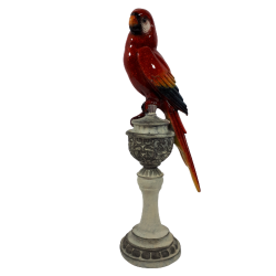Figurka papuga 32cm / papuga figurka ceramiczna na podstawce, zdjęcie 5