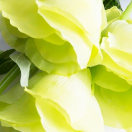 Zielona eustoma sztuczna na gałązce 80 cm / sztuczne kwiaty eustoma