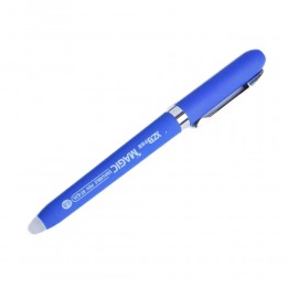 Niebieski długopis żelowy zmywalny z gumką pióro kulkowe