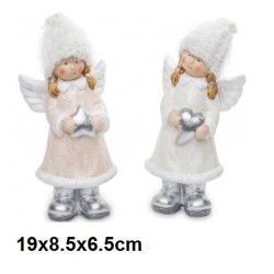 Aniołek figurka dekoracyjna na Boże Narodzenie 19cm