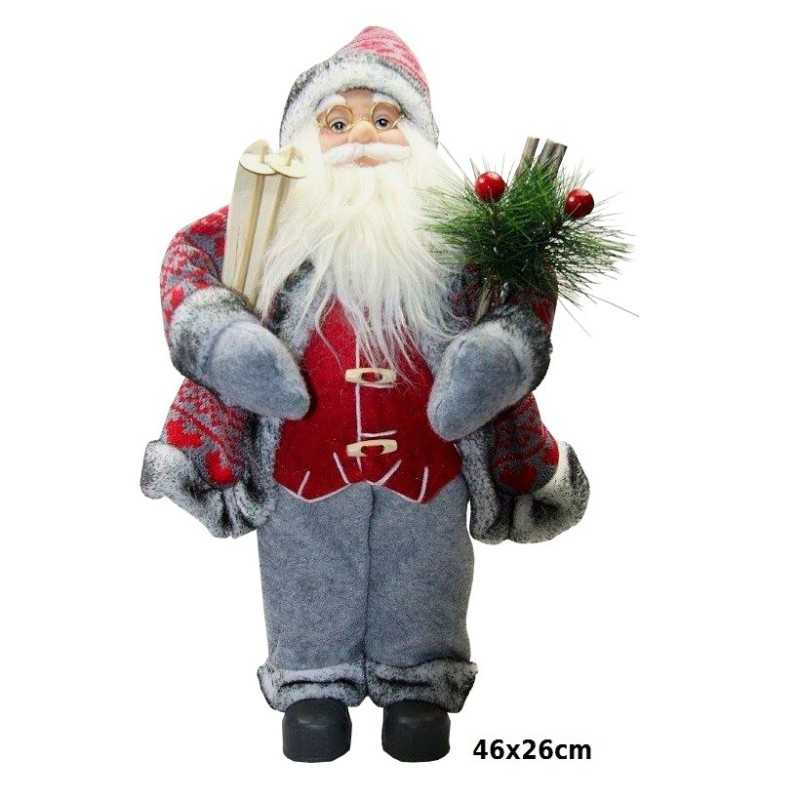 Ozdoba świąteczna figurka Świętego Mikołaja SANTA CLAUS 46 cm