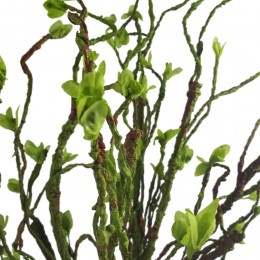 Sztuczna gałązka z drobnymi listkami dekoracja na wiosnę 90 cm