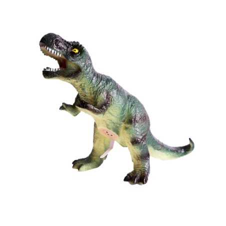 Dinozaur duży gumowy malowany / figurka dino z dźwiękiem Tyranozaur