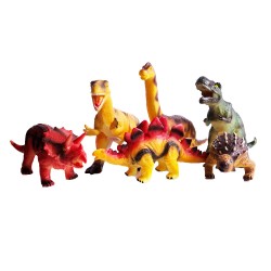 Dinozaur duży gumowy malowany figurka dino Stegozaur