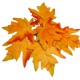 Jesienne sztuczne liście do dekoracji / sztuczny liść pomarańcz 6szt