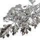 Gałązka ozdobna srebrne liście 70 cm / liście dekoracyjne