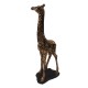 Figurka dekoracyjna żyrafy 35 cm / rzeźba żyrafa złota glamour