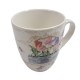 Biały ceramiczny kubek na kawę i herbatę 400 ml TULIPANY tulip