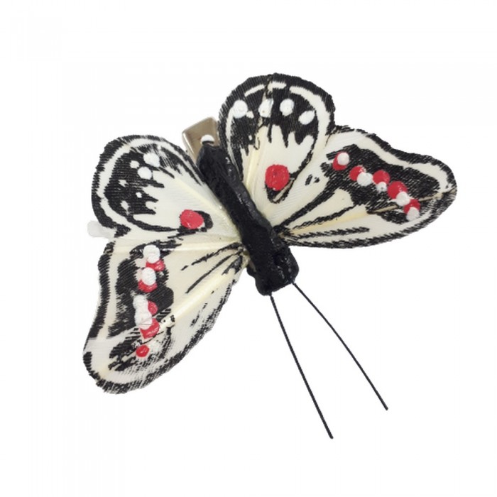 Ozdobne motylki motyl z klipsem 4,5 cm / kolorowe motyle dekoracyjne